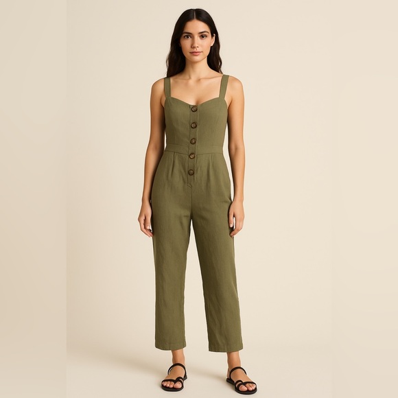 Wild Fable Olive Jumpsuit - Size XL - Picture 1 of 15